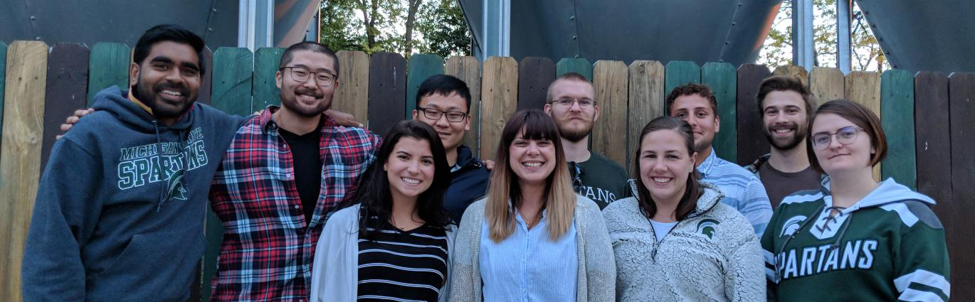 Experimental and Model Biomechanics Research Lab group photo of 10 people; Director Sara Roccabianca center front row. 